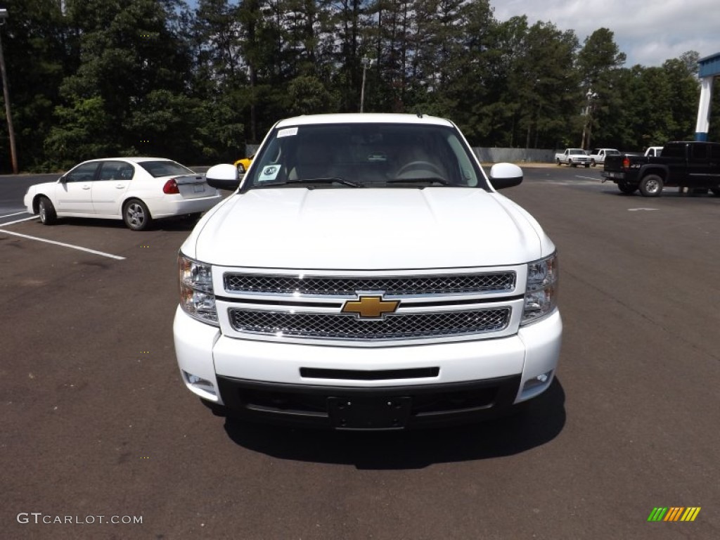 2012 Silverado 1500 LTZ Crew Cab 4x4 - Summit White / Light Cashmere/Dark Cashmere photo #8