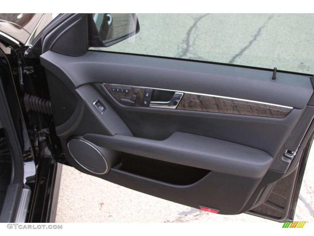 2010 Mercedes-Benz C 63 AMG Black Door Panel Photo #64599664