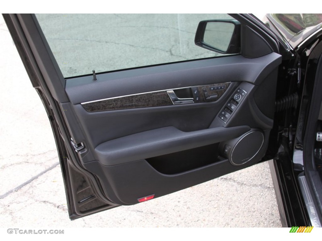 2010 Mercedes-Benz C 63 AMG Black Door Panel Photo #64599675