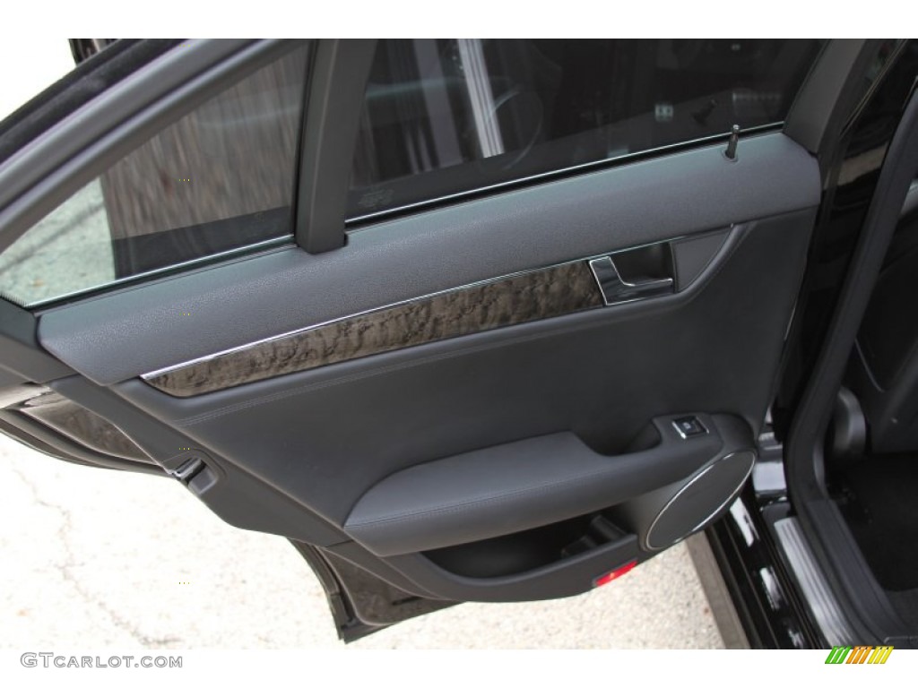 2010 Mercedes-Benz C 63 AMG Black Door Panel Photo #64599681
