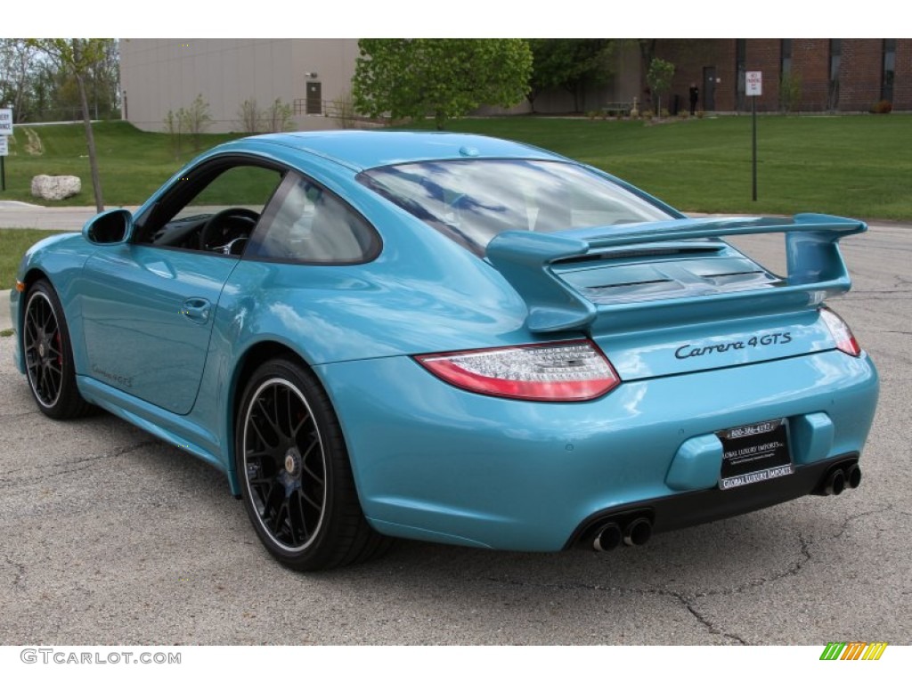 2012 911 Carrera 4 GTS Coupe - Ipanema Blue Metallic / Black photo #3