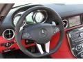 2011 Mercedes-Benz SLS designo Classic Red and Black Two-Tone Interior Steering Wheel Photo