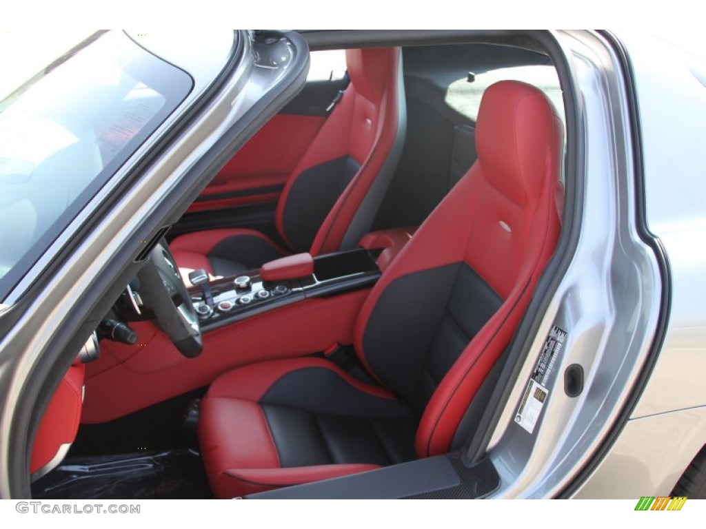 designo Classic Red and Black Two-Tone Interior 2011 Mercedes-Benz SLS AMG Photo #64601140