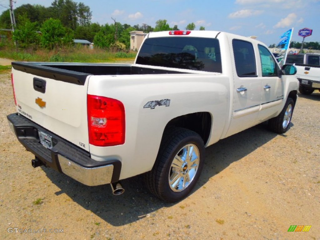 2012 Silverado 1500 LTZ Crew Cab 4x4 - White Diamond Tricoat / Light Cashmere/Dark Cashmere photo #6