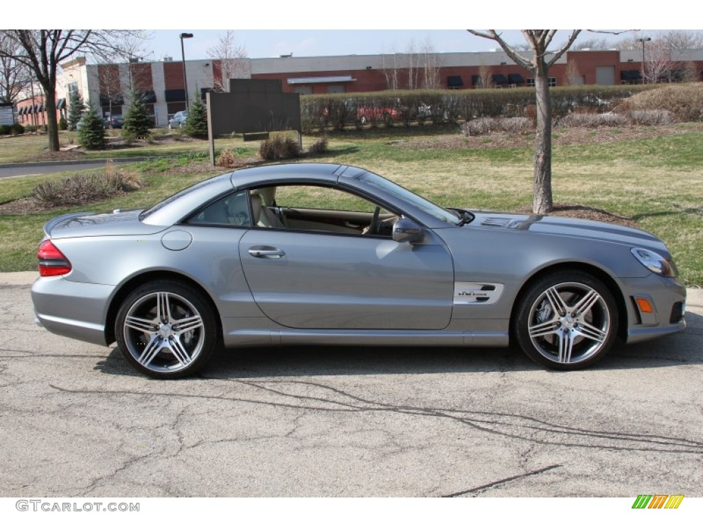Palladium Silver Metallic 2011 Mercedes-Benz SL 63 AMG Roadster Exterior Photo #64601868