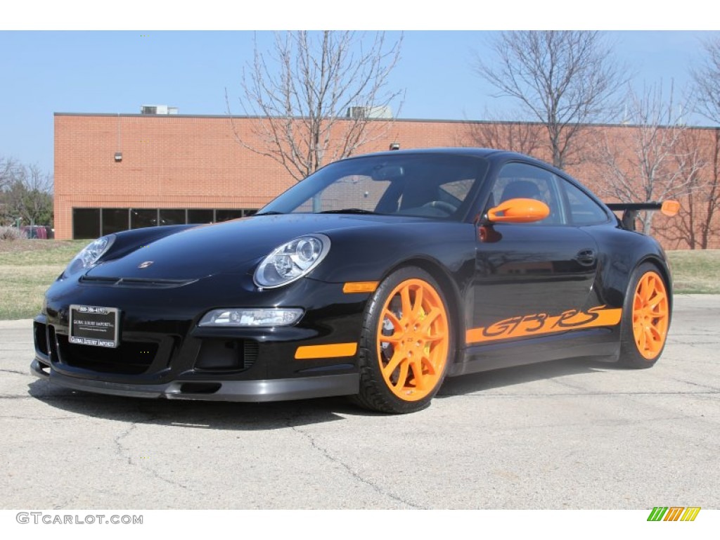 Black/Orange Porsche 911