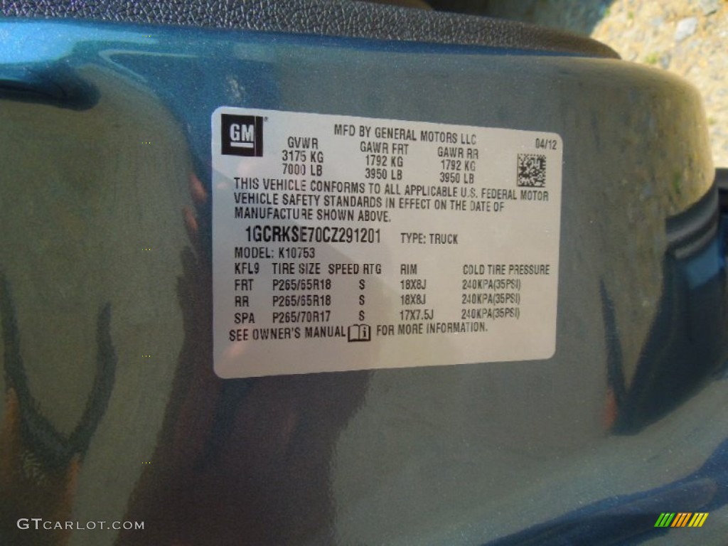 2012 Silverado 1500 LT Extended Cab 4x4 - Blue Granite Metallic / Ebony photo #7