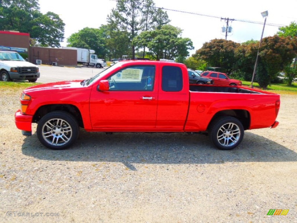 2012 Colorado LT Extended Cab - Victory Red / Ebony photo #3