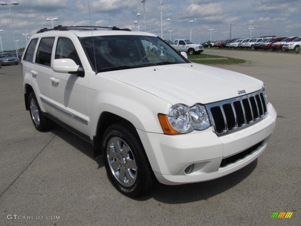 2008 Grand Cherokee Limited 4x4 - Stone White / Dark Khaki/Light Graystone photo #5