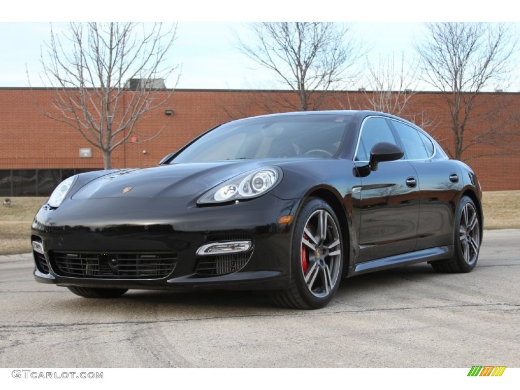 Black 2012 Porsche Panamera Turbo S Exterior Photo #64603500