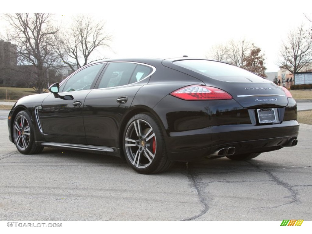 Black 2012 Porsche Panamera Turbo S Exterior Photo #64603512
