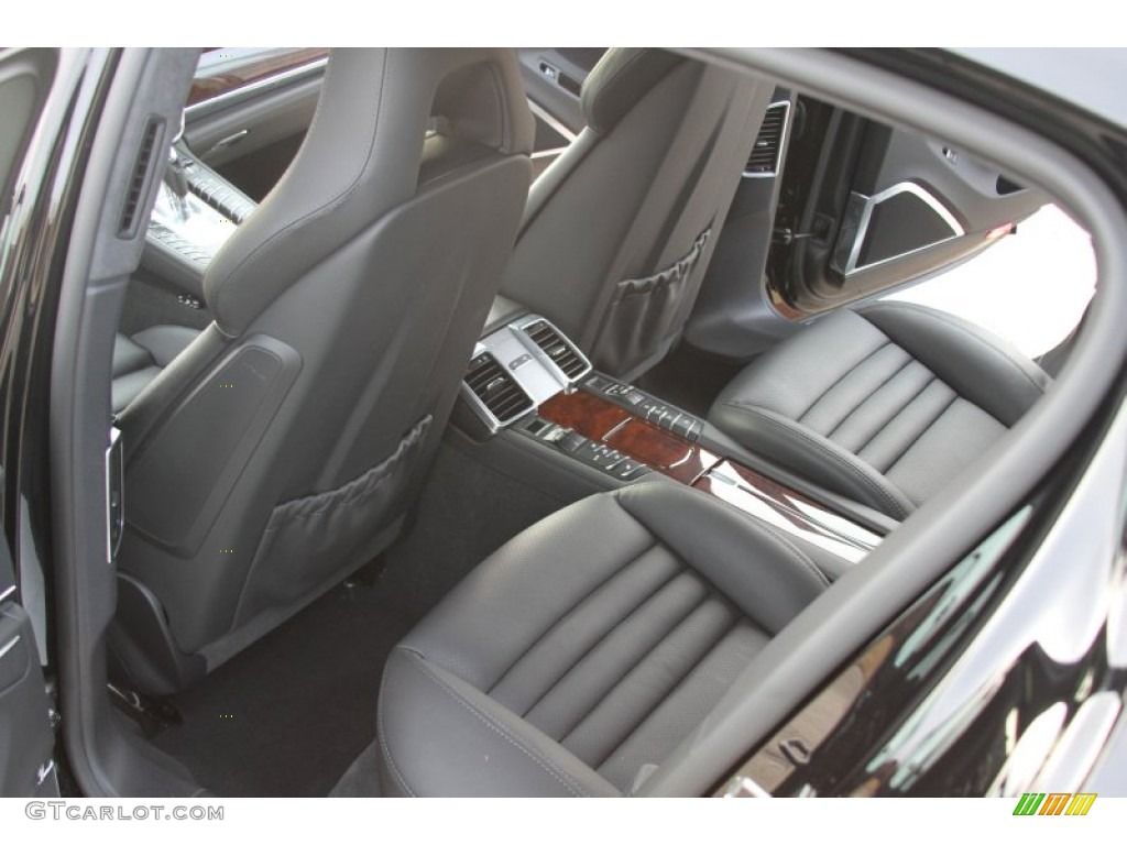 Black Interior 2012 Porsche Panamera Turbo S Photo #64603599