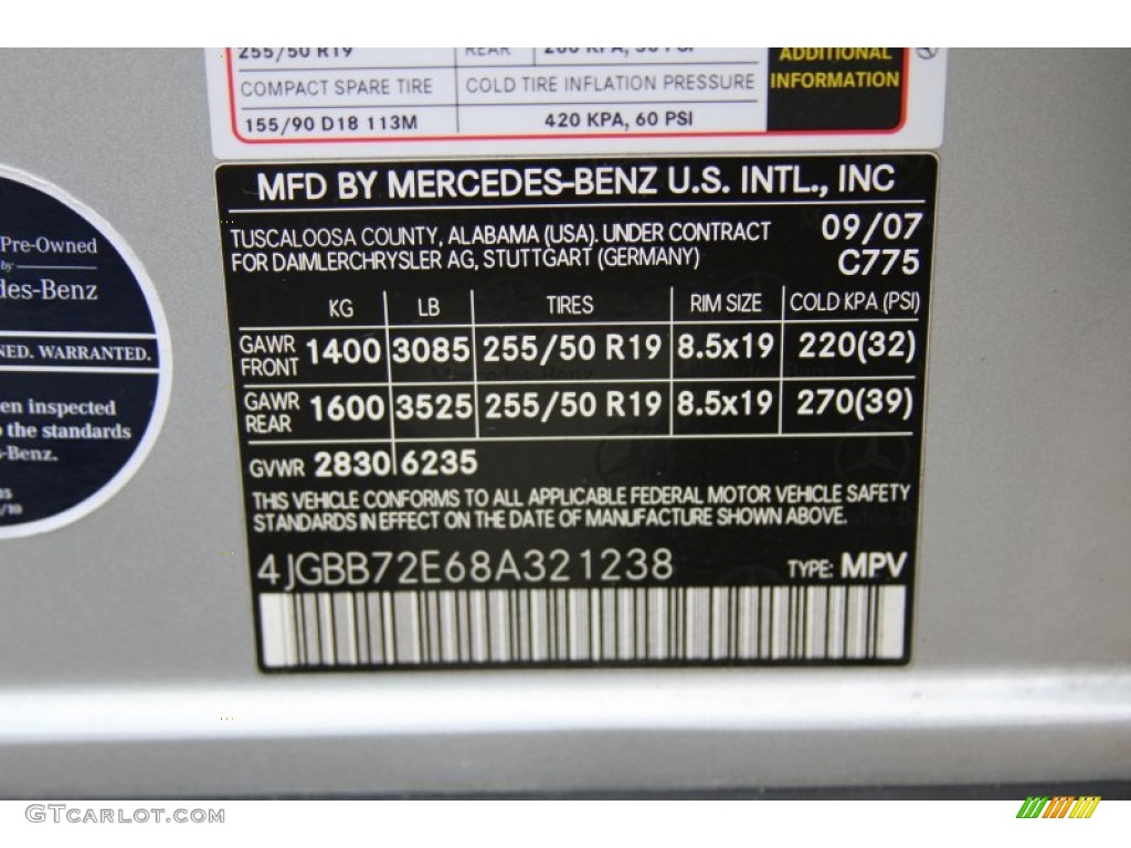 2008 ML 550 4Matic - Iridium Silver Metallic / Black photo #19