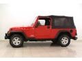 2004 Flame Red Jeep Wrangler Unlimited 4x4  photo #4