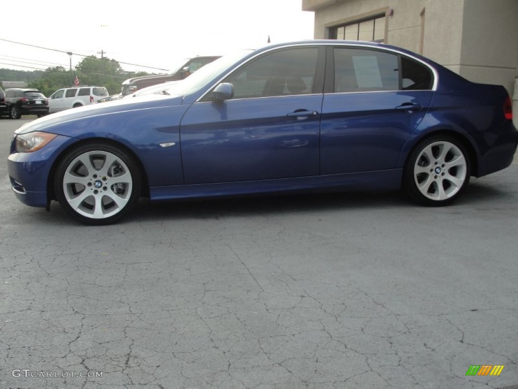 2007 3 Series 335i Sedan - Montego Blue Metallic / Terra/Black Dakota Leather photo #13
