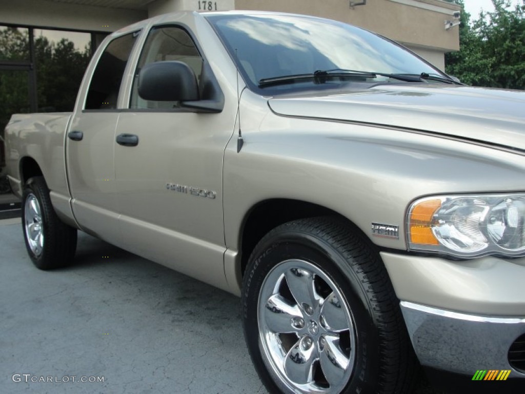2004 Ram 1500 SLT Quad Cab - Light Almond Pearl / Dark Slate Gray photo #7
