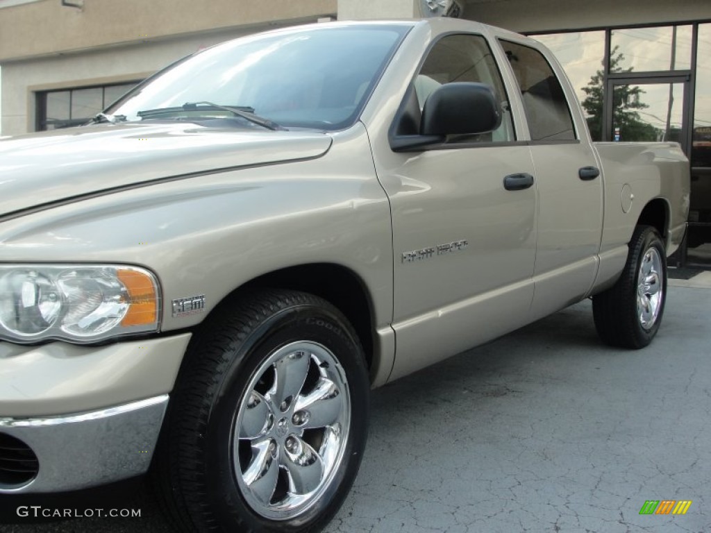 2004 Ram 1500 SLT Quad Cab - Light Almond Pearl / Dark Slate Gray photo #8