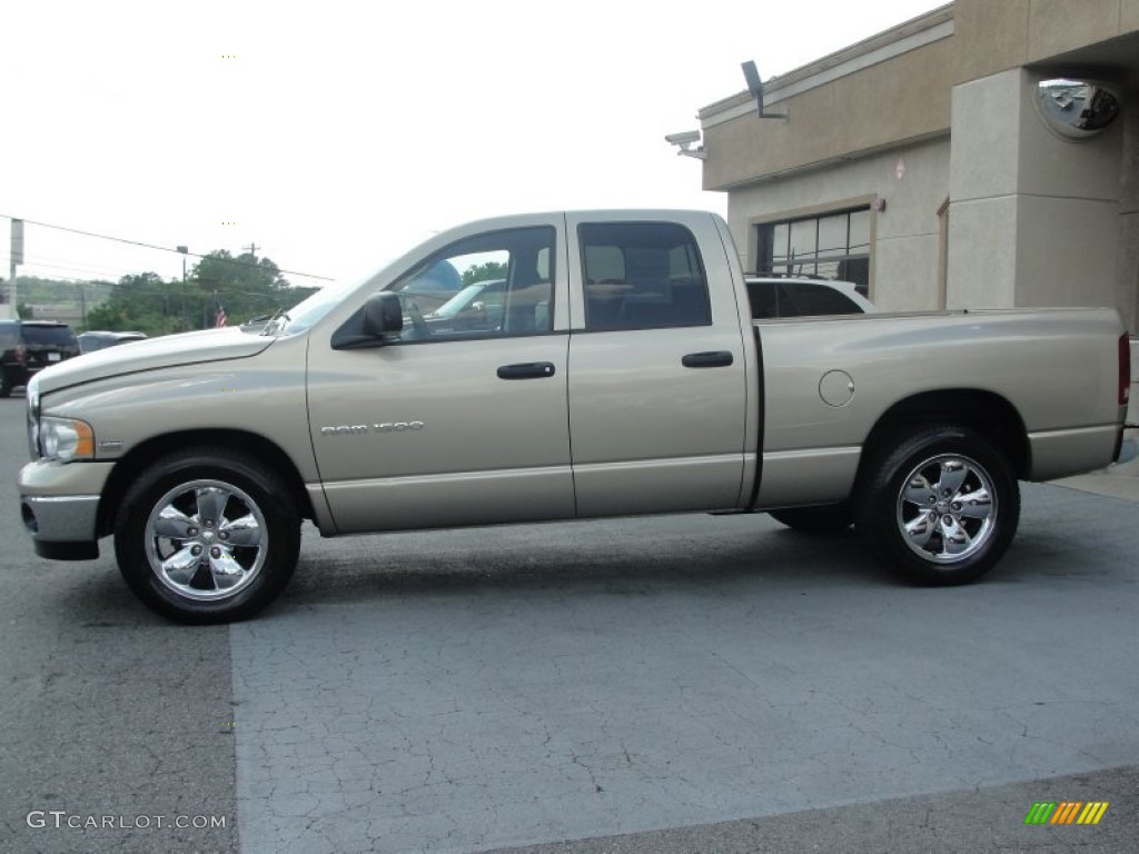 2004 Ram 1500 SLT Quad Cab - Light Almond Pearl / Dark Slate Gray photo #12
