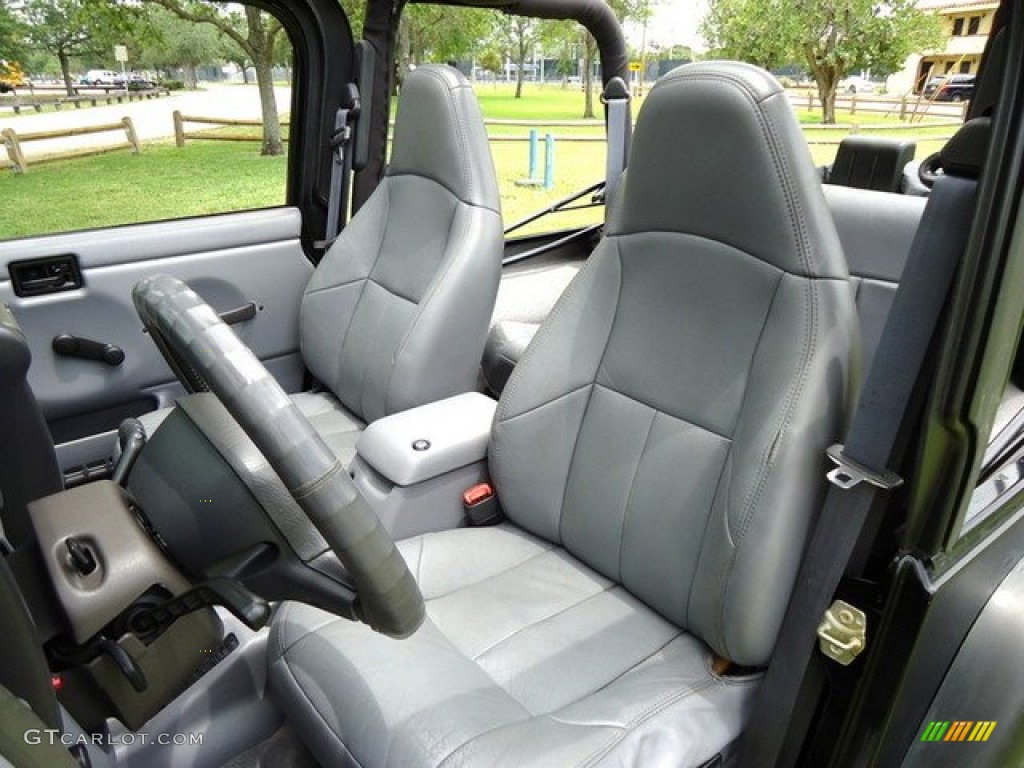 Gray Interior 1998 Jeep Wrangler Sport 4x4 Photo #64606293