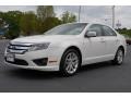 2011 White Suede Ford Fusion SEL  photo #1