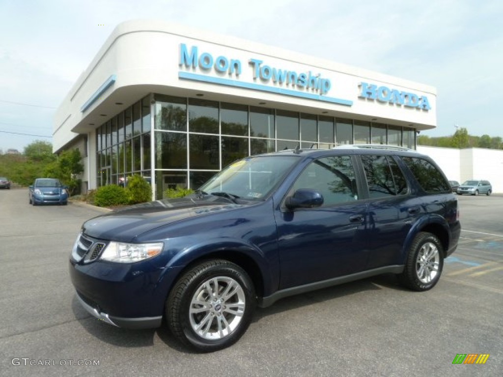 2009 9-7X 4.2i AWD - Crystal Blue Metallic / Carbon Black photo #1