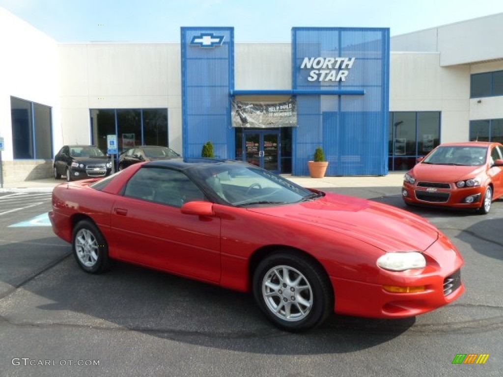 2001 Camaro Coupe - Bright Rally Red / Ebony photo #1