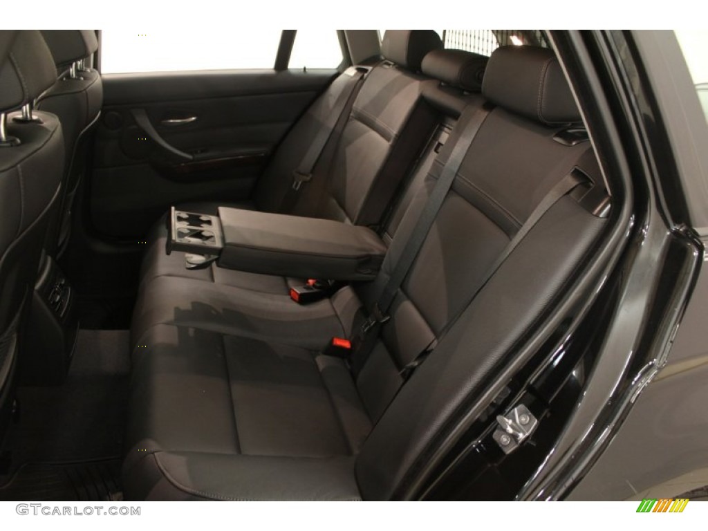 2009 3 Series 328xi Sport Wagon - Black Sapphire Metallic / Black Dakota Leather photo #28