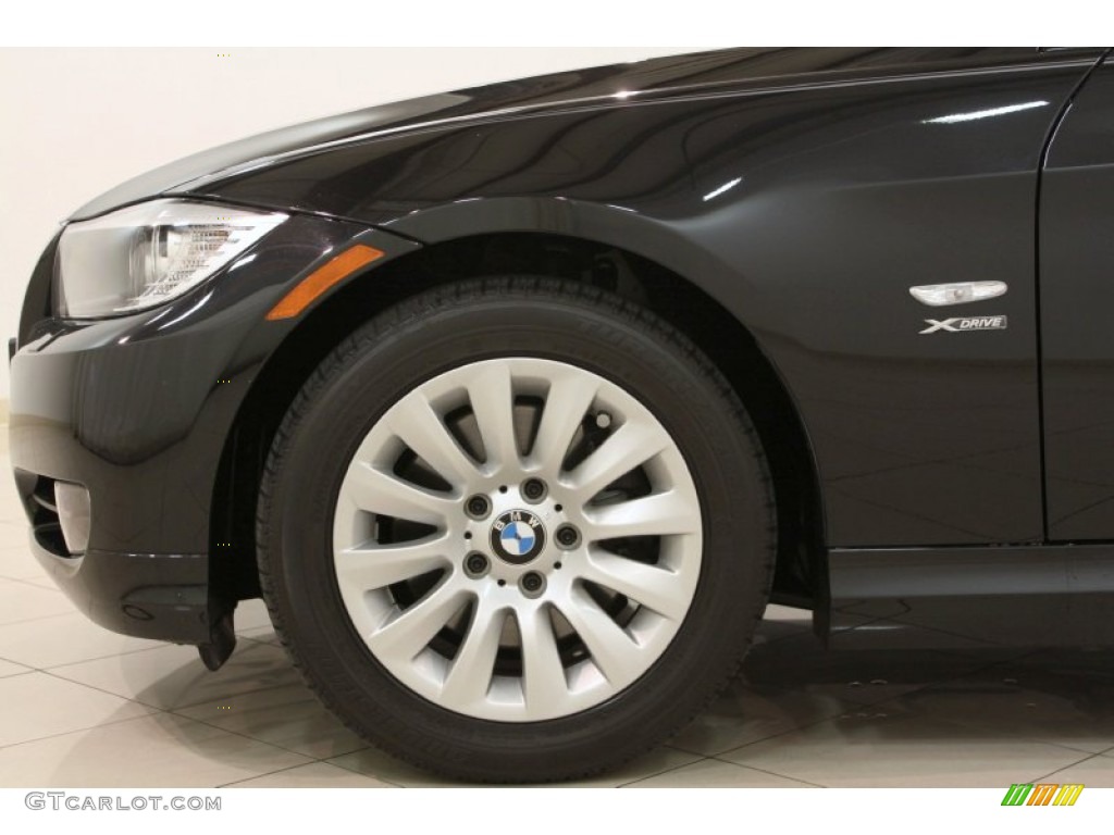 2009 3 Series 328xi Sport Wagon - Black Sapphire Metallic / Black Dakota Leather photo #32
