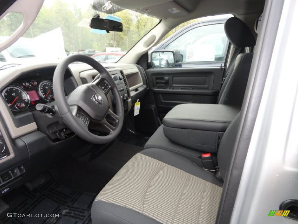 2012 Ram 1500 ST Quad Cab 4x4 - Bright Silver Metallic / Dark Slate Gray/Medium Graystone photo #9