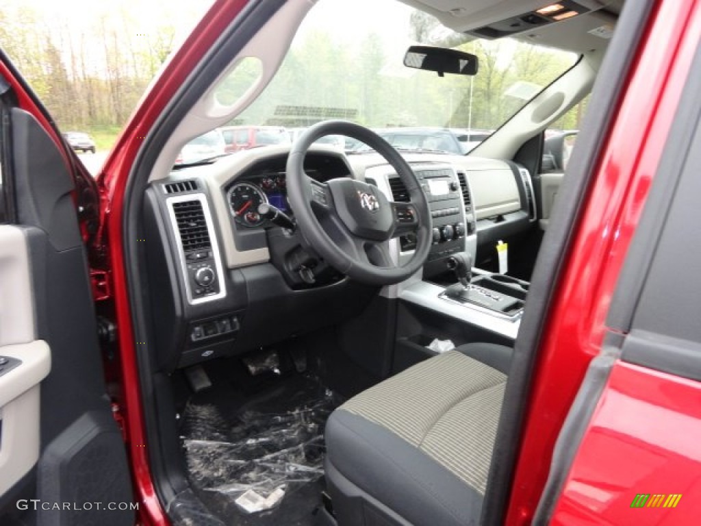 2012 Ram 1500 SLT Quad Cab 4x4 - Deep Cherry Red Crystal Pearl / Dark Slate Gray/Medium Graystone photo #6