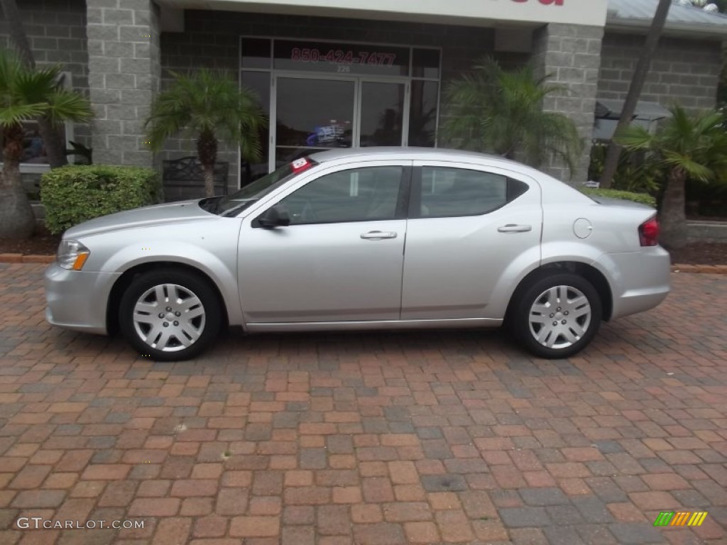 Bright Silver Metallic 2012 Dodge Avenger SE Exterior Photo #64616302