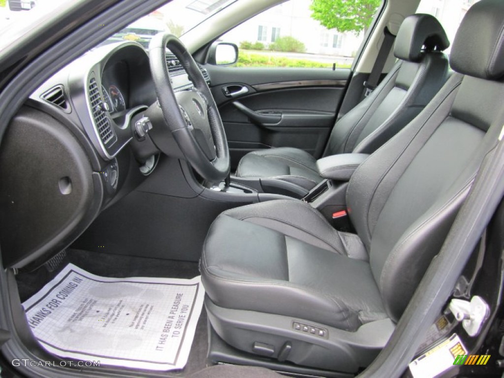 Black Interior 2008 Saab 9-3 Aero XWD Sport Sedan Photo #64617468