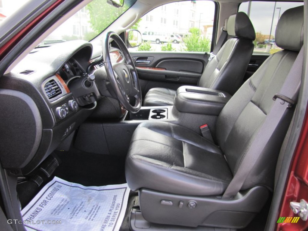 Ebony Interior 2008 Chevrolet Silverado 1500 LTZ Crew Cab 4x4 Photo #64617782