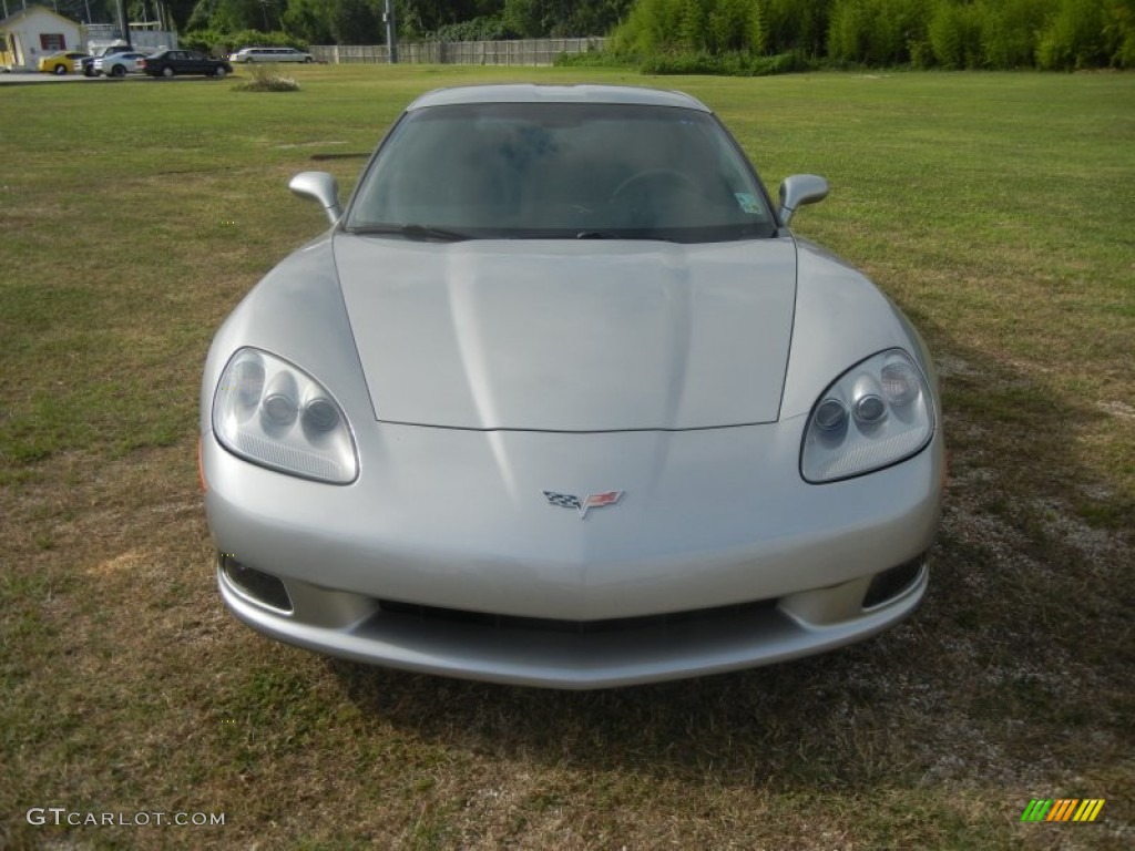 2007 Corvette Coupe - Machine Silver Metallic / Ebony photo #2