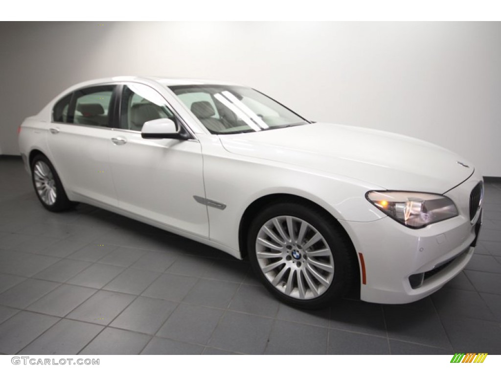 2011 7 Series 750Li Sedan - Mineral White Metallic / Oyster Nappa Leather photo #1