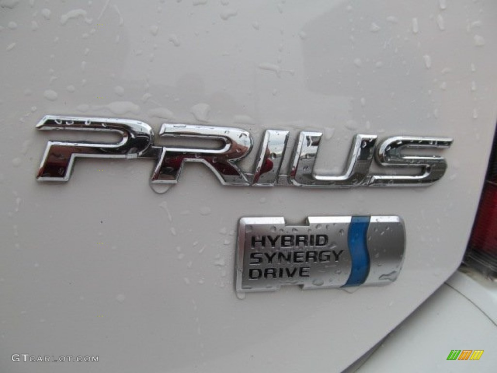2005 Prius Hybrid - Super White / Gray/Burgundy photo #5