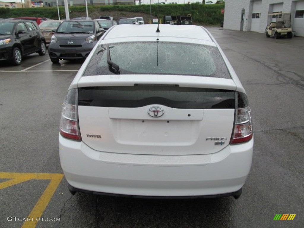 2005 Prius Hybrid - Super White / Gray/Burgundy photo #7