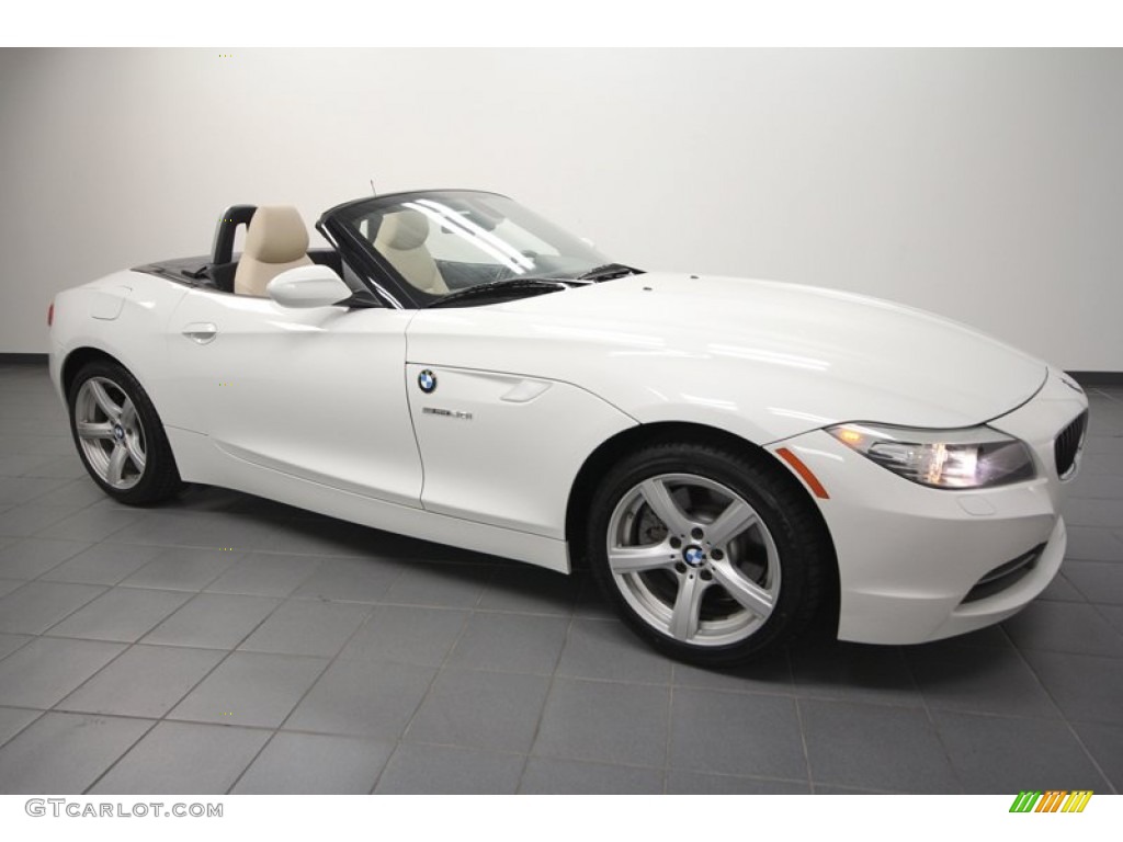 2010 Z4 sDrive30i Roadster - Alpine White / Beige photo #1