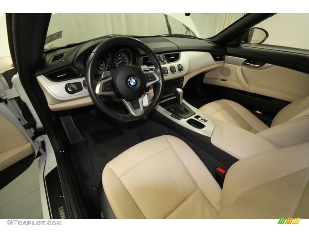 2010 Z4 sDrive30i Roadster - Alpine White / Beige photo #4