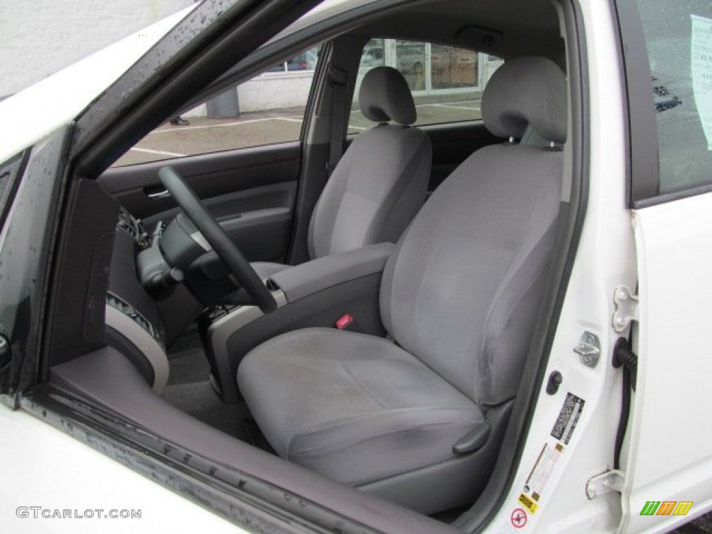 2005 Prius Hybrid - Super White / Gray/Burgundy photo #13