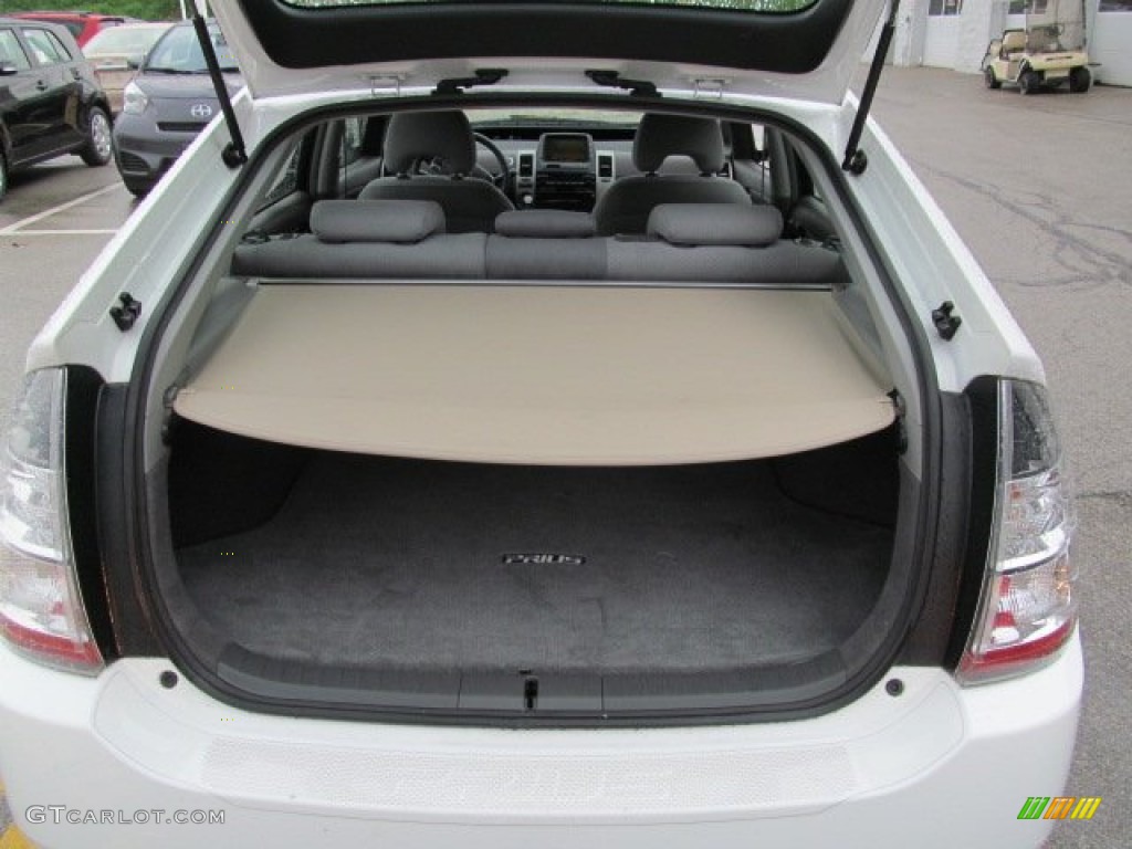 2005 Prius Hybrid - Super White / Gray/Burgundy photo #18