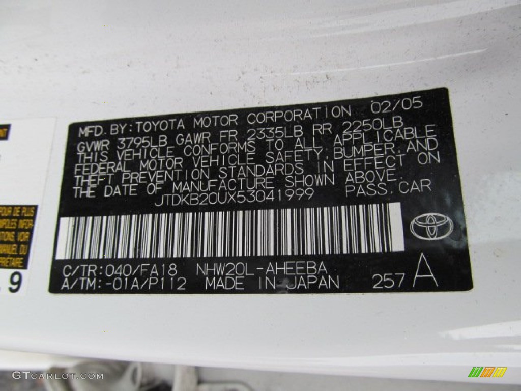 2005 Prius Hybrid - Super White / Gray/Burgundy photo #19