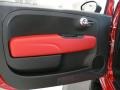 Abarth Rosso Leather (Red) 2012 Fiat 500 Abarth Door Panel