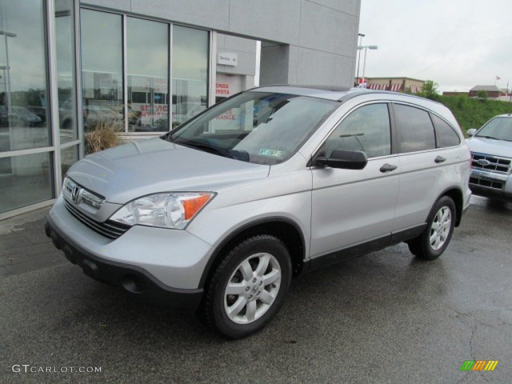 2009 CR-V EX 4WD - Alabaster Silver Metallic / Gray photo #2