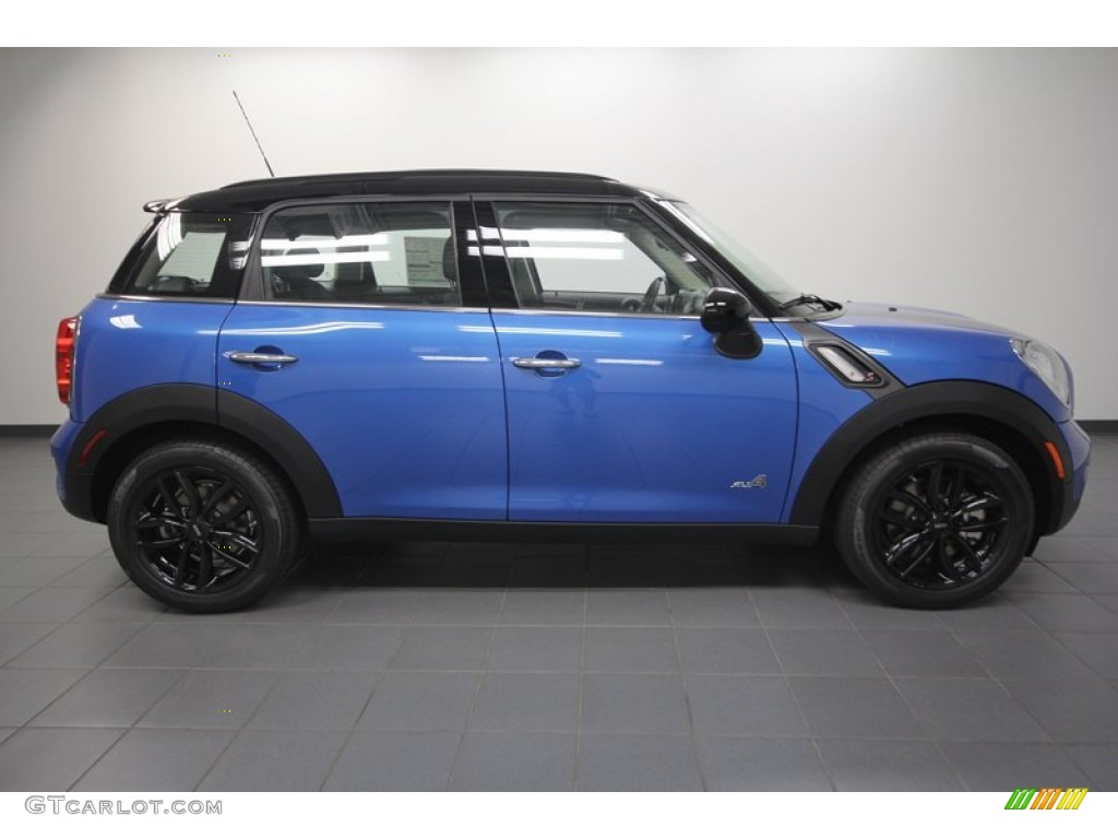 True Blue Metallic 2012 Mini Cooper S Countryman All4 AWD Exterior Photo #64623253