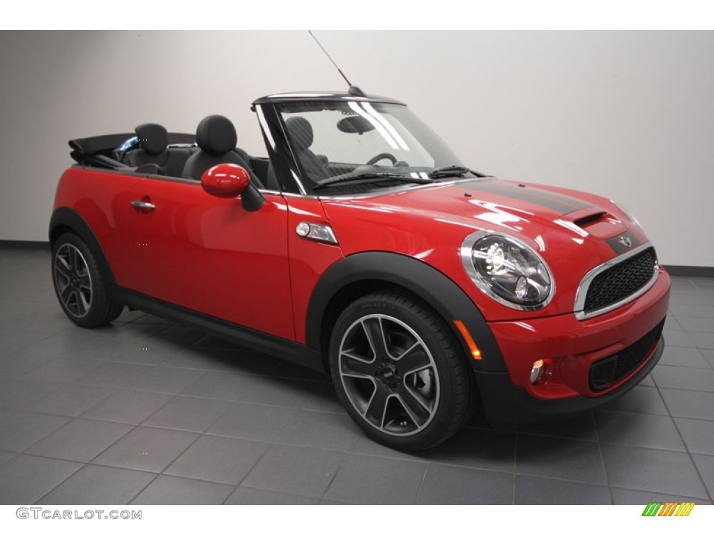2012 Cooper S Convertible - Chili Red / Carbon Black photo #1