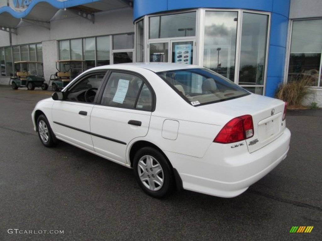 2005 Civic Value Package Sedan - Taffeta White / Ivory photo #4