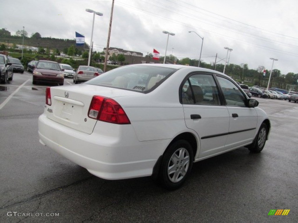 2005 Civic Value Package Sedan - Taffeta White / Ivory photo #5