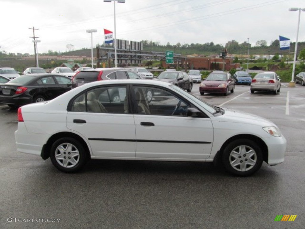 2005 Civic Value Package Sedan - Taffeta White / Ivory photo #6