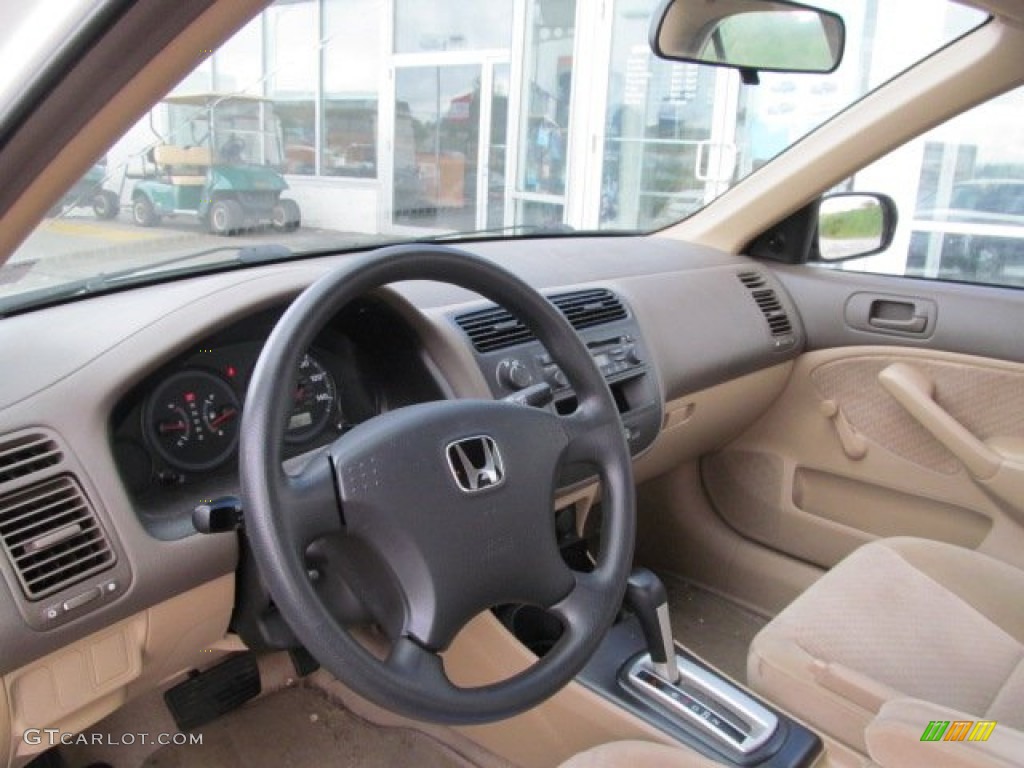 2005 Civic Value Package Sedan - Taffeta White / Ivory photo #9